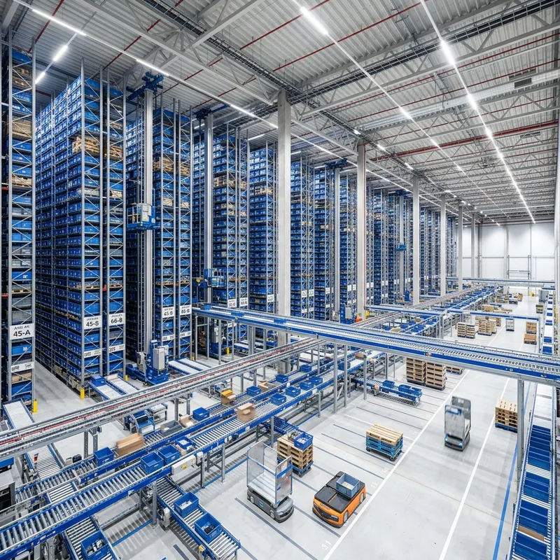 Proyecto intralogístico automatizado en Europa